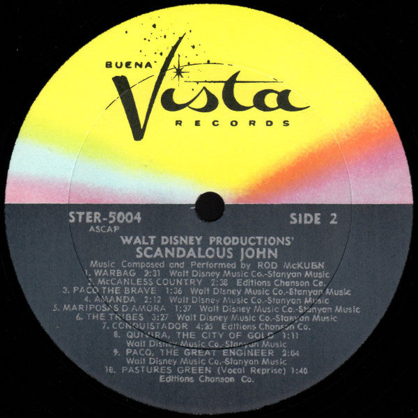 Scandalous John (The Original Sound Track Album) - McKuen, Rod (VG+) (Vinyl LP)