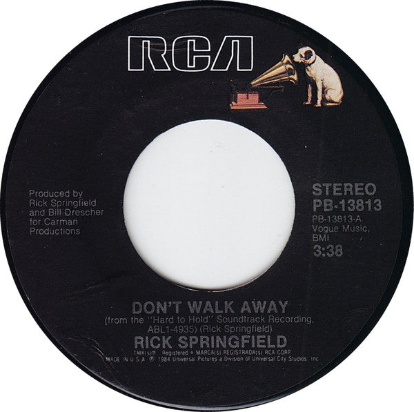 Springfield, Rick - Don't Walk Away (VG+) (Vinyl LP)