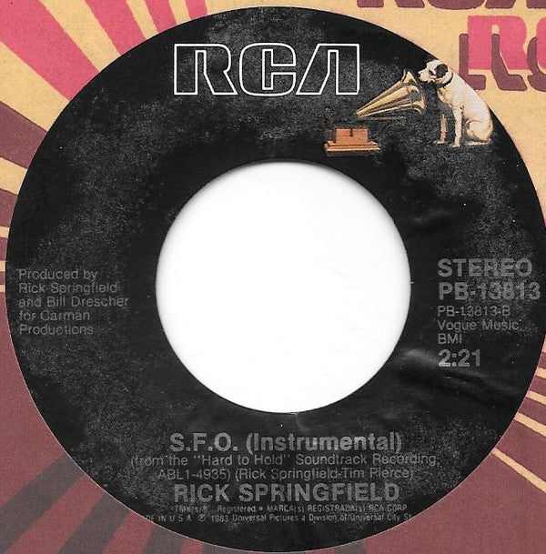 Springfield, Rick - Don't Walk Away (VG+) (Vinyl LP)