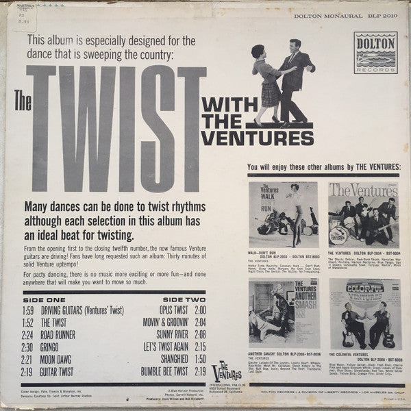 Ventures - Twist With The Ventures (Vinyl, G+) (Vinyl LP)
