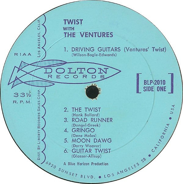 Ventures - Twist With The Ventures (Vinyl, G+) (Vinyl LP)