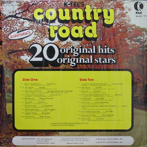 Various - Country Road (Vinyl, VG+) (Vinyl LP)