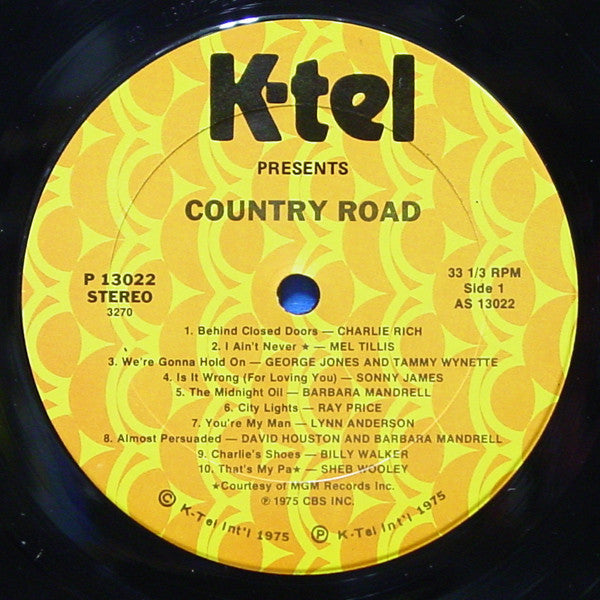 Various - Country Road (Vinyl, VG+) (Vinyl LP)