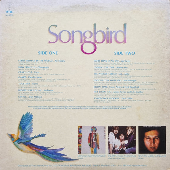 Various - Songbird (VG) (Vinyl LP)