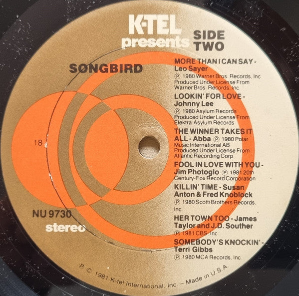 Various - Songbird (VG) (Vinyl LP)