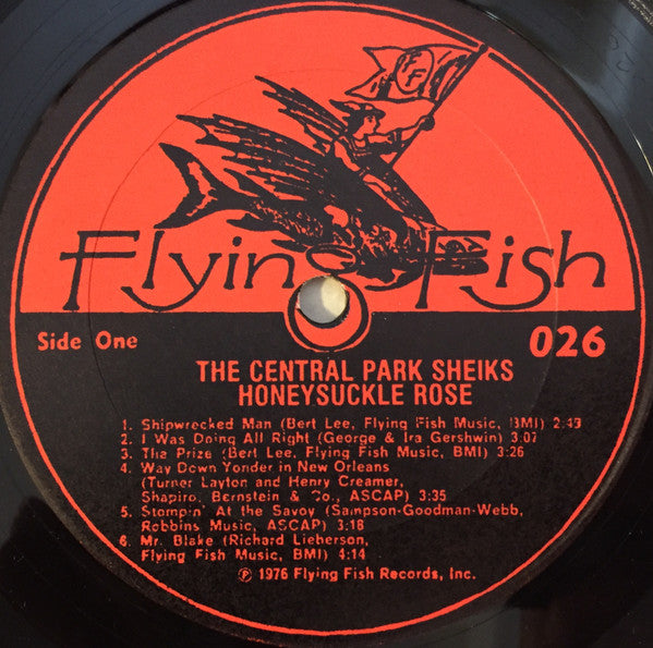 Central Park Sheiks - Honeysuckle Rose (VG+) (Vinyl LP)