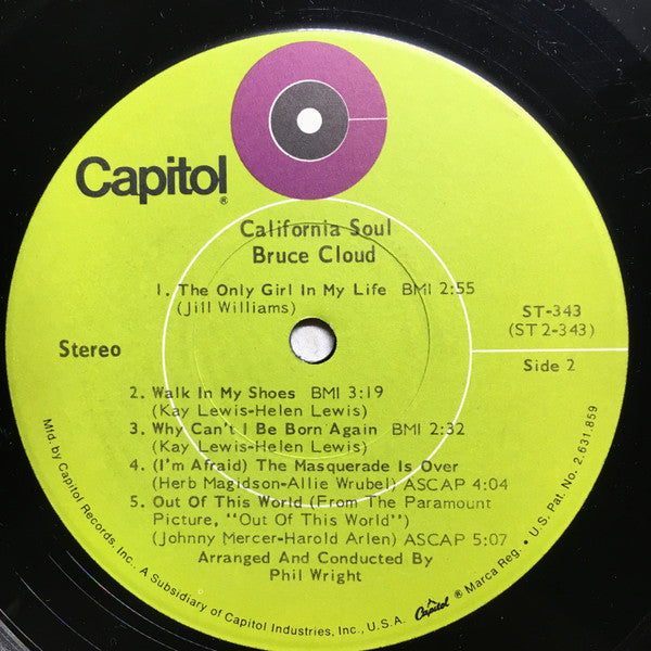 Cloud, Bruce - California Soul (VG) (Vinyl LP)