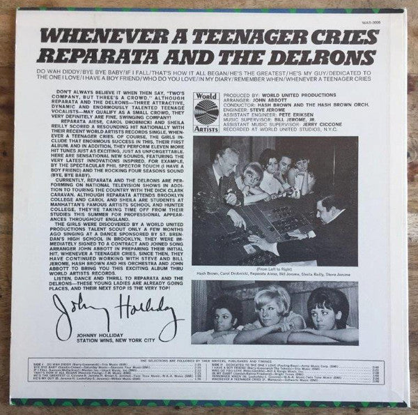 Reparata And The Delrons - Whenever A Teenager Cries (VG+) (Vinyl LP)