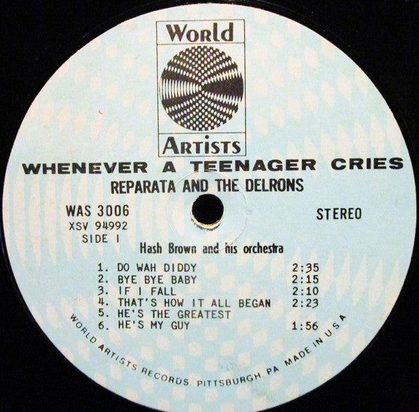 Reparata And The Delrons - Whenever A Teenager Cries (VG+) (Vinyl LP)