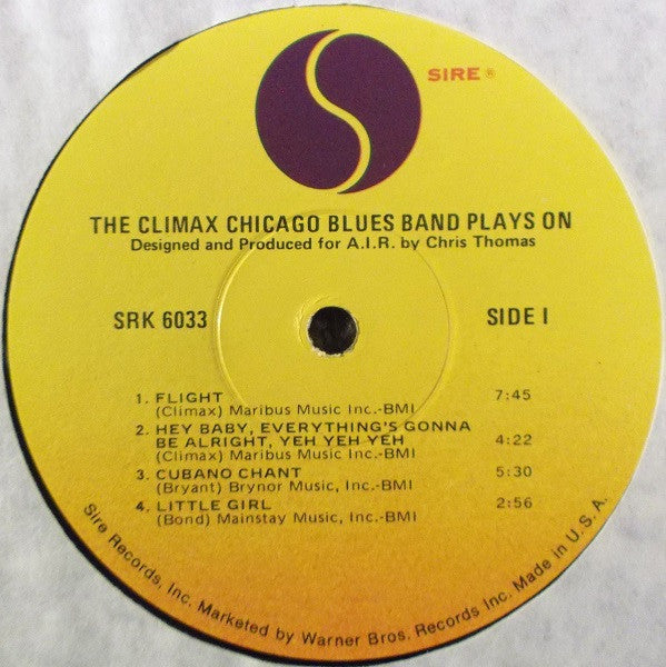 Climax Blues Band - Plays On (VG+) (Vinyl LP)
