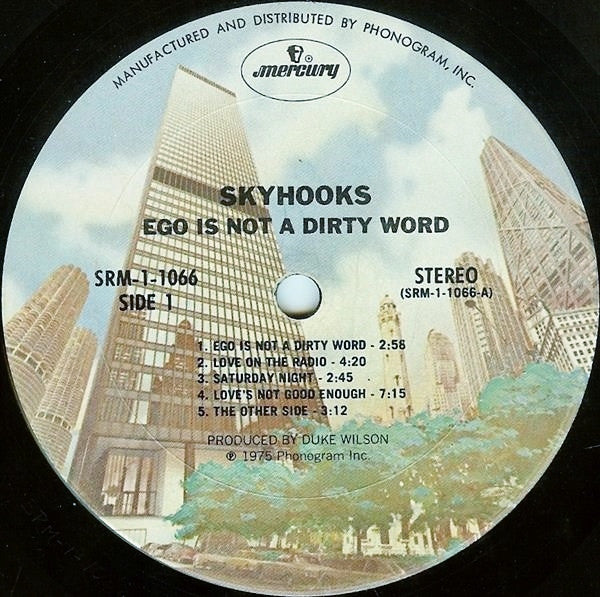 Skyhooks - Ego Is Not A Dirty Word (VG+) (Vinyl LP)