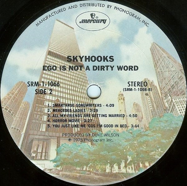 Skyhooks - Ego Is Not A Dirty Word (VG+) (Vinyl LP)