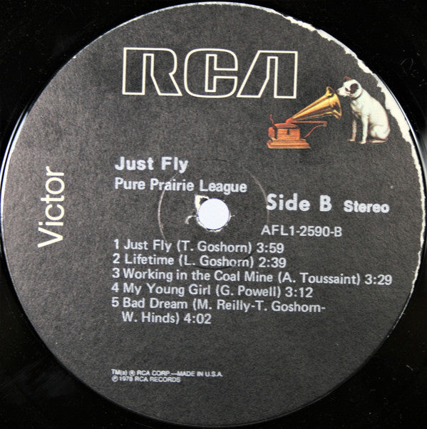 Pure Prairie League - Just Fly (VG+) (Vinyl LP)