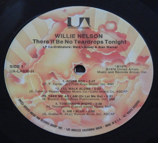 Nelson, Willie - There'll Be No Teardrops Tonight (Vinyl, VG+) (Vinyl LP)