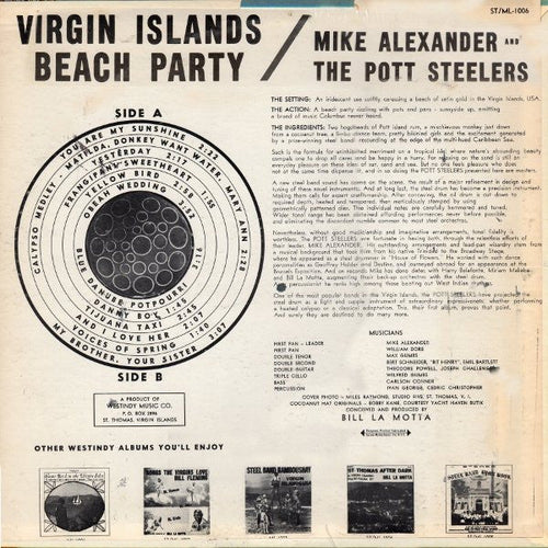 Alexander, Mike And The Pott Steelers - Virgin Islands Beach Party (M) (Vinyl LP)