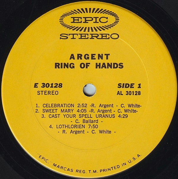 Argent - Ring Of Hands (VG+) (Vinyl LP)