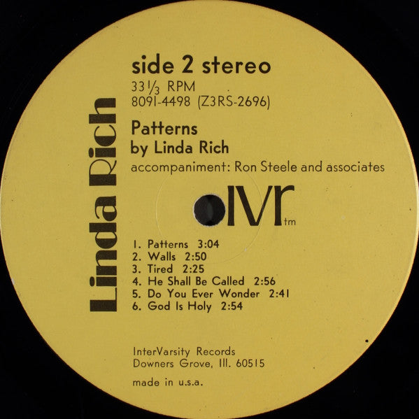 Rich, Linda - Patterns (VG) (Vinyl LP)