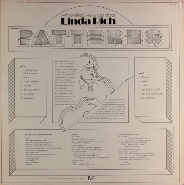 Rich, Linda - Patterns (VG) (Vinyl LP)