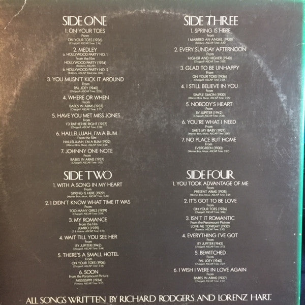 Short, Bobby - Bobby Short Celebrates Rodgers & Hart (VG+) (Vinyl LP)