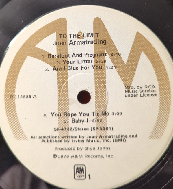 Armatrading, Joan - To The Limit (VG+) (Vinyl LP)