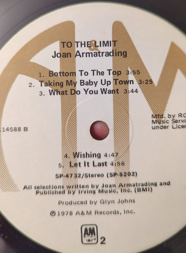 Armatrading, Joan - To The Limit (VG+) (Vinyl LP)