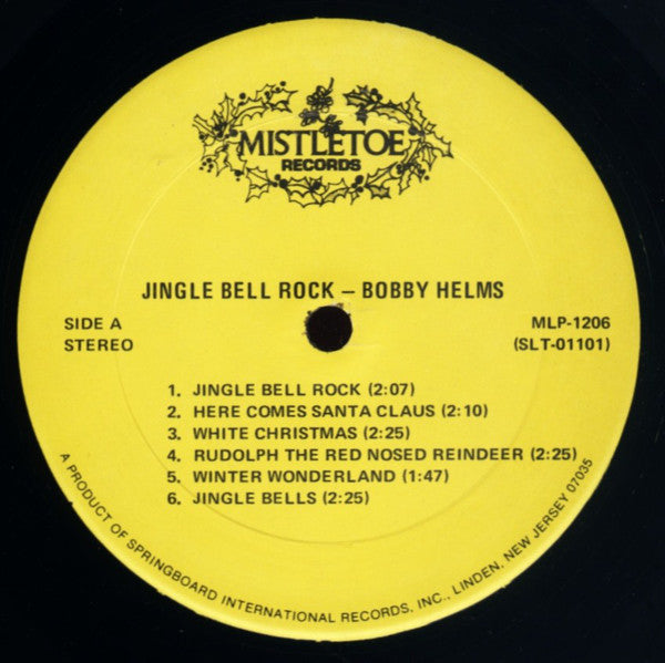 Helms, Bobby - Jingle Bell Rock (Vinyl, VG) (Vinyl LP)