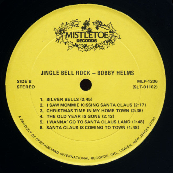 Helms, Bobby - Jingle Bell Rock (Vinyl, VG) (Vinyl LP)