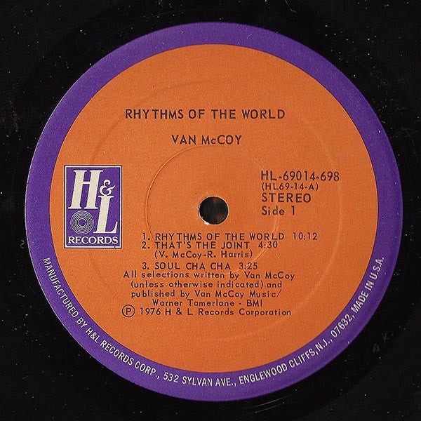 Van McCoy - Rhythms Of The World (VG+) (Vinyl LP)