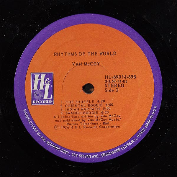 Van McCoy - Rhythms Of The World (VG+) (Vinyl LP)