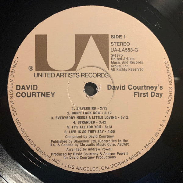 Courtney, David - David Courtney's First Day (VG+) (Vinyl LP)