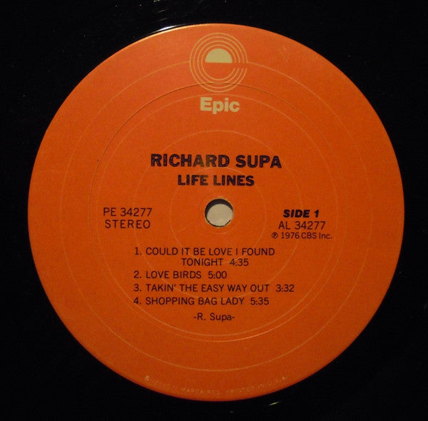 Supa, Richard - Life Lines (VG+) (Vinyl LP)