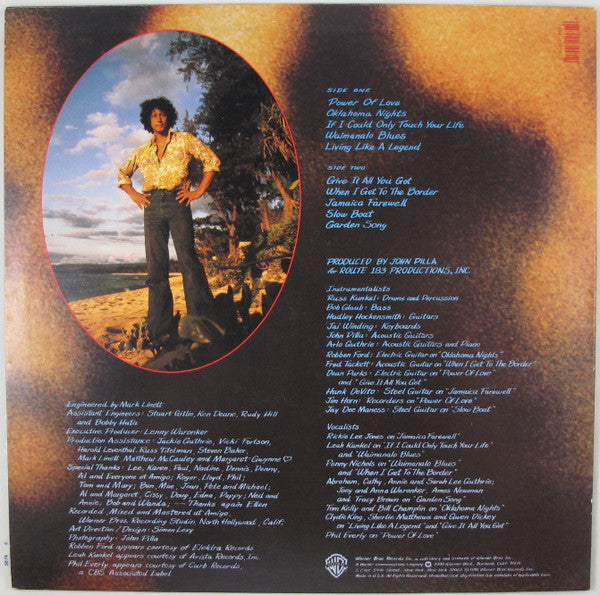 Guthrie, Arlo - Power Of Love (VG+) (Vinyl LP)