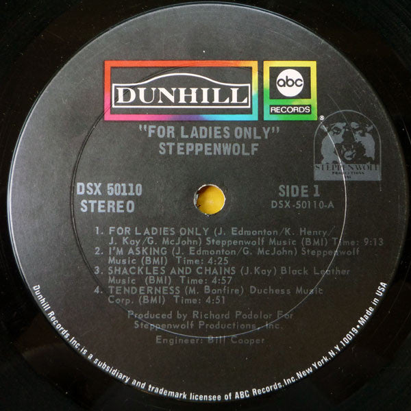 Steppenwolf - For Ladies Only (VG+) (Vinyl LP)