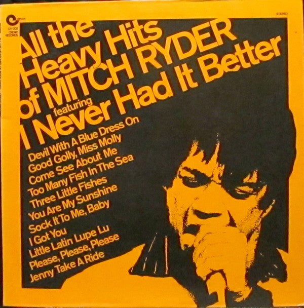 Ryder, Mitch - All The Heavy Hits Of Mitch Ryder (VG) (Vinyl LP)