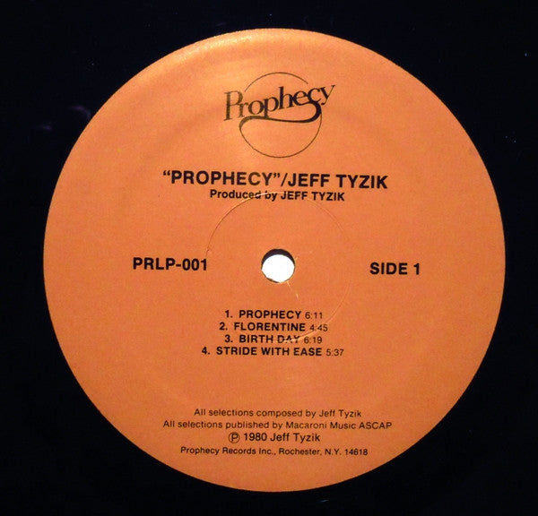 Tyzik, Jeff - Prophecy (VG+) (Vinyl LP)