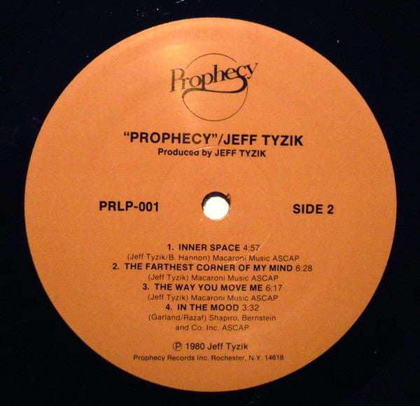Tyzik, Jeff - Prophecy (VG+) (Vinyl LP)
