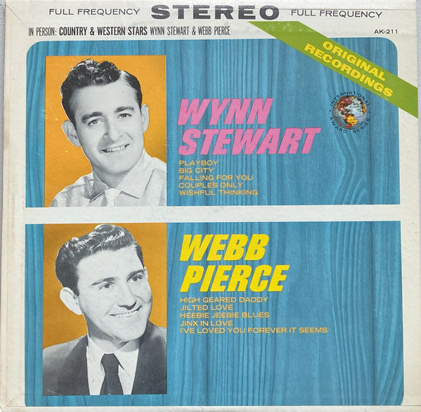 Stewart, Wynn / Webb Pierce - In Person: Country & Western Stars Wynn Stewart  & Webb Pierce (VG) (Vinyl LP)