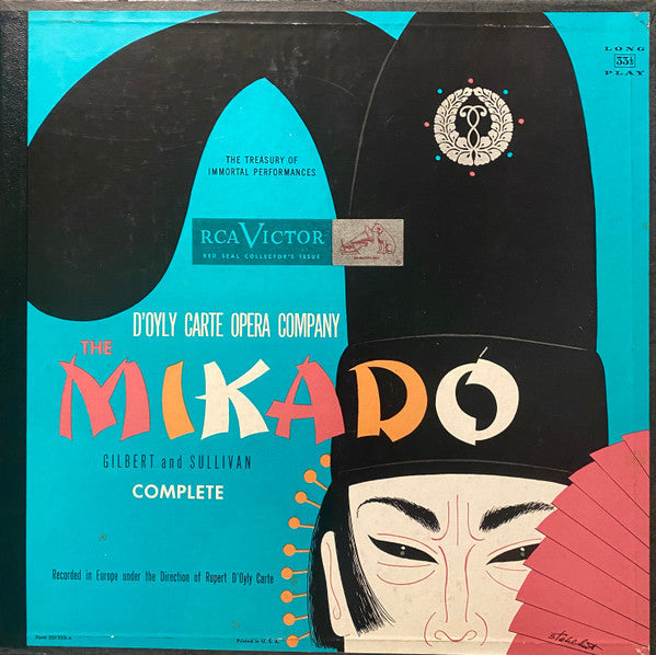 Gilbert and Sullivan - D'Oyly Carte Opera Company Under The Direction Of Rupert D'Oyly Carte Symphony Orchestra & Chorus Conducted By Isidore Godfrey - The Mikado (VG+) (Vinyl LP)