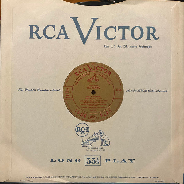 Gilbert and Sullivan - D'Oyly Carte Opera Company Under The Direction Of Rupert D'Oyly Carte Symphony Orchestra & Chorus Conducted By Isidore Godfrey - The Mikado (VG+) (Vinyl LP)