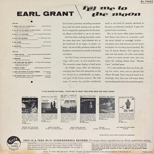 Grant, Earl - Fly Me To The Moon (VG+) (Vinyl LP)