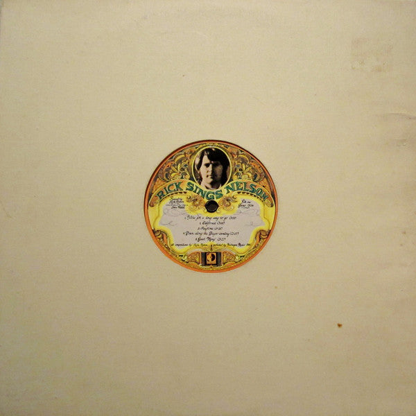 Nelson, Rick & The Stone Canyon Band - Rick Sings Nelson (VG+) (Vinyl LP)