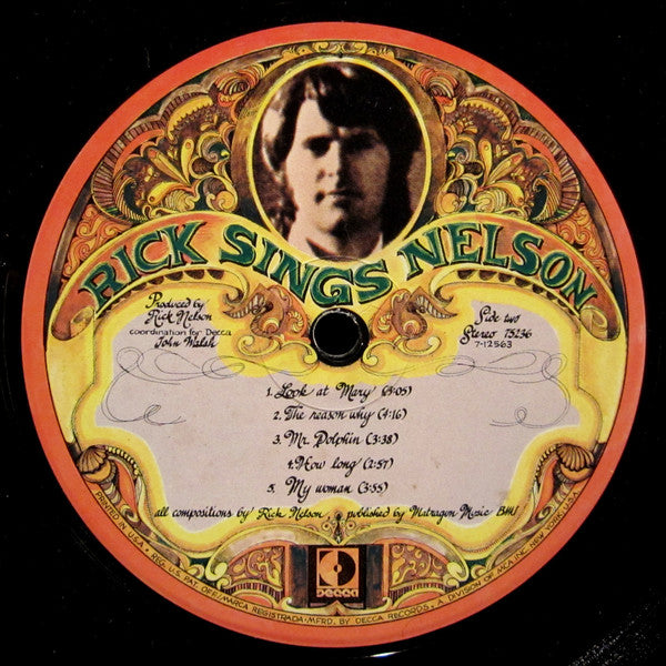 Nelson, Rick & The Stone Canyon Band - Rick Sings Nelson (VG+) (Vinyl LP)