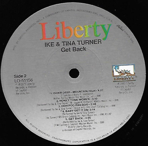 Turner, Ike & Tina - Get Back! (Vinyl, NM or M-) (Vinyl LP)