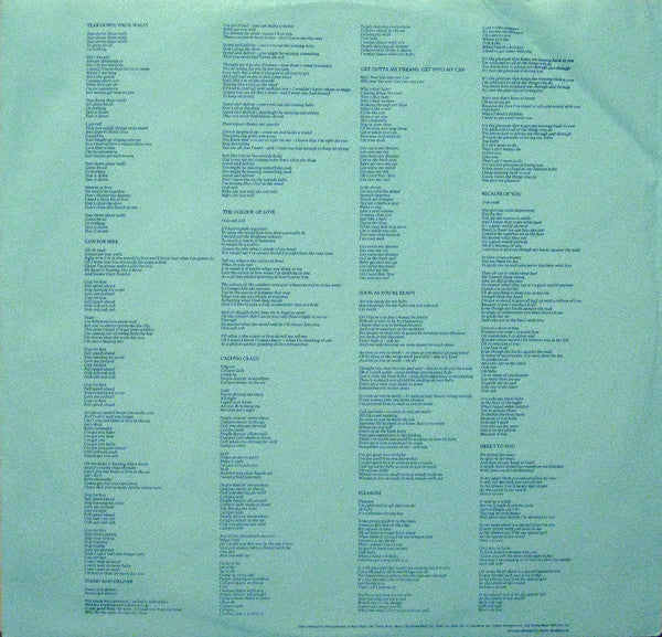 Ocean, Billy - Tear Down These Walls (VG+) (Vinyl LP)