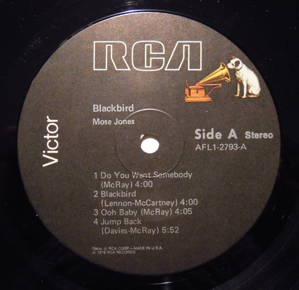 Jones, Mose - Blackbird (VG+) (Vinyl LP)