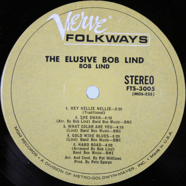 Lind, Bob - The Elusive Bob Lind (VG) (Vinyl LP)