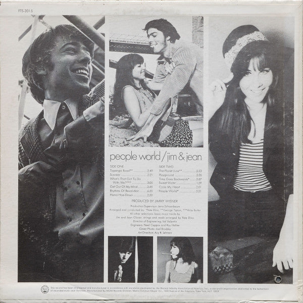 Jim & Jean - People World (VG) (Vinyl LP)