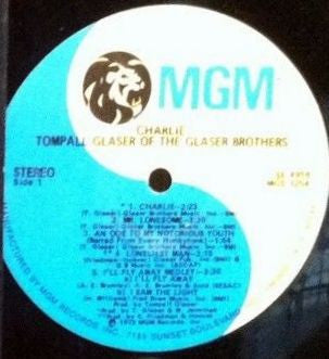 Glaser, Tompall - Charlie (VG+) (Vinyl LP)