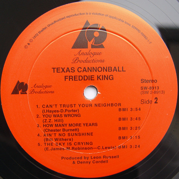King, Freddie - Texas Cannonball (Vinyl, VG+) (Vinyl LP)