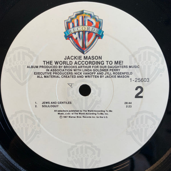 Mason, Jackie - The World According To Me! (VG+) (Vinyl LP)